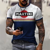 new summer men t shirt 3d printed martini racing pattern oversized streetwear tracksuit casual short sleeve vintage brand blous