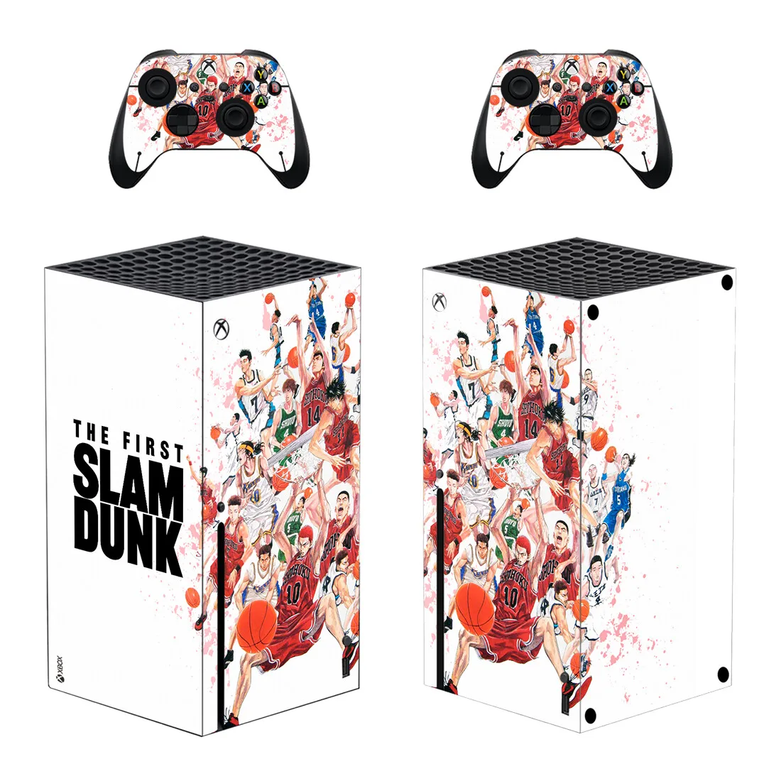 Наклейка на консоль Xbox серии X и 2 контроллера