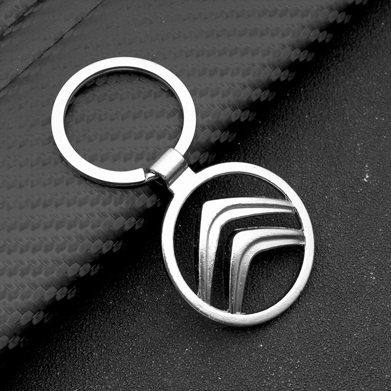

Car Emblem Keychain Hollow Out Men Women Metal Key Ring For Citroen Berlingo VTS DS DS3 DS4 DS5 CL4 C3 C4 Saxo Grand C6 C8 C1 C2