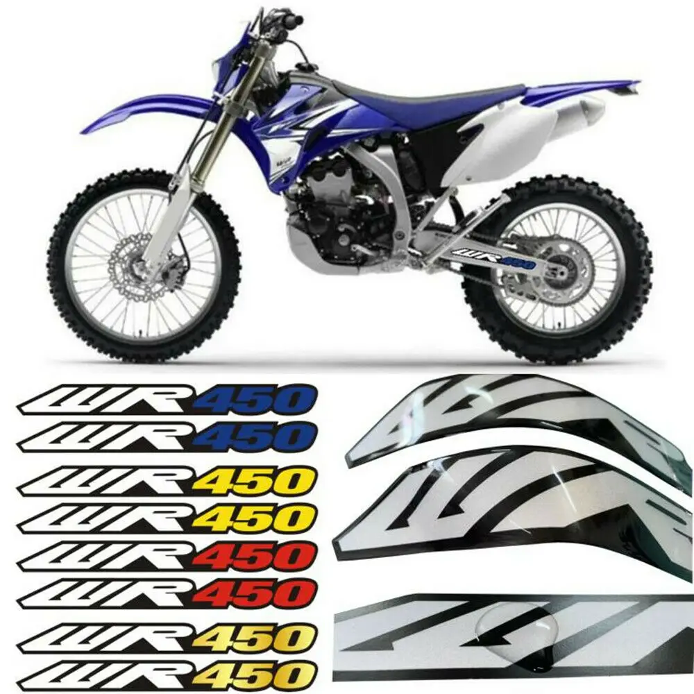 

3D клей для YAMAHA WR450F 2003-2022 04 05 06 07 08 09 10, отражающие наклейки на воздушную коробку, мотоциклетные декоративные наклейки