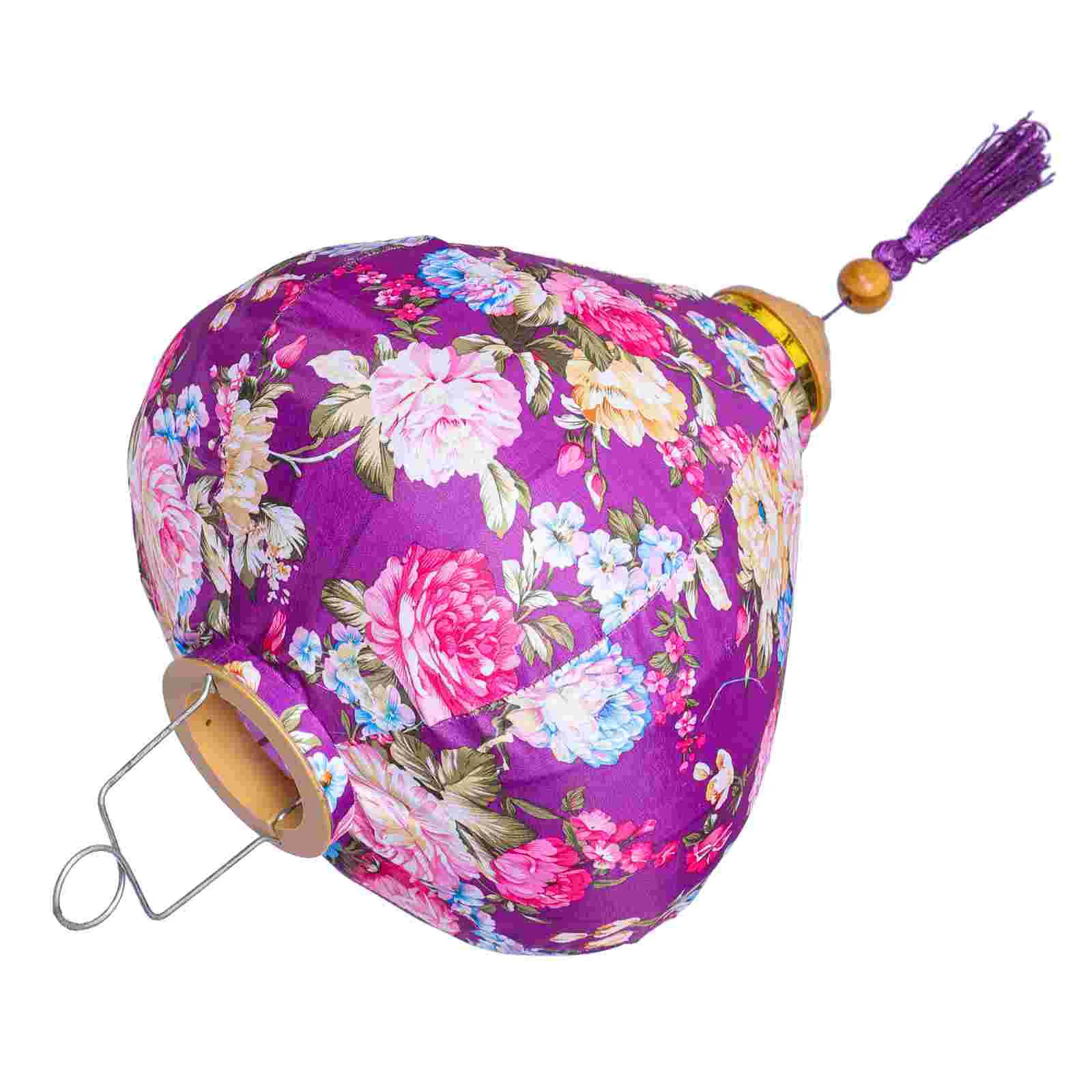 

Wedding Decor Lantern Birthday Party Supplies Hanging Mushroom Ornament Purple Fabric Ornaments Large Lanterns