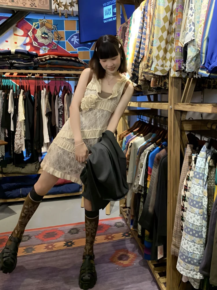 Трикотажное платье Korobov с трехмерными крючками и цветами платья для тяжелой