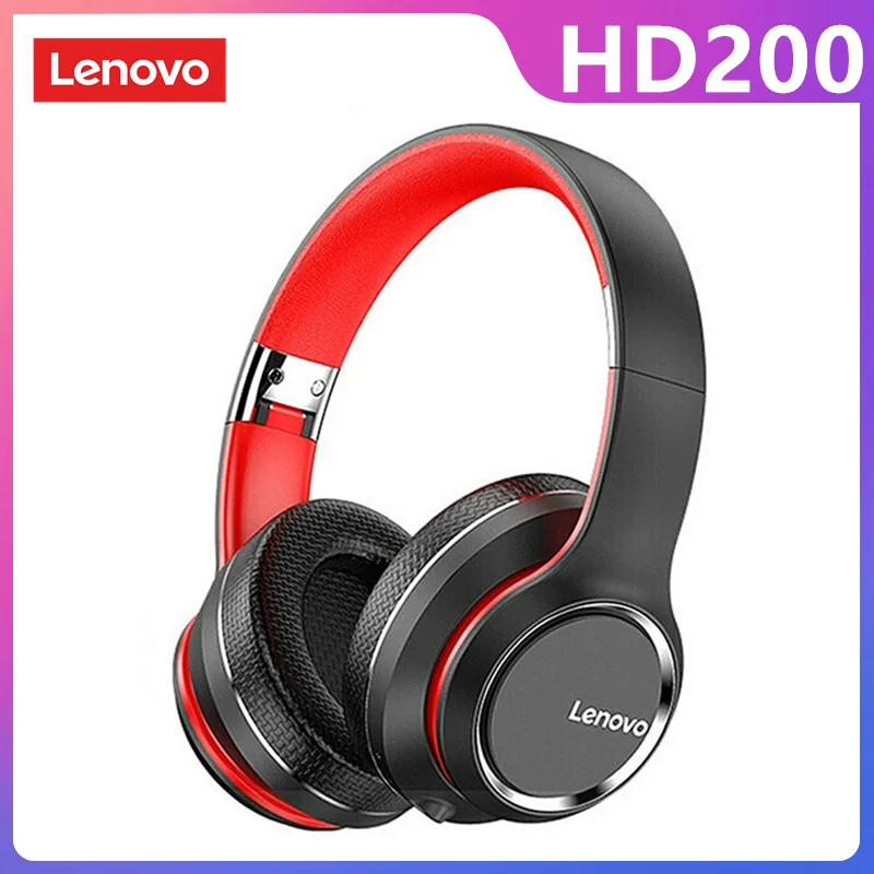 

Bluetooth-наушники Lenovo HD200 складные с шумоподавлением, Hi-Fi