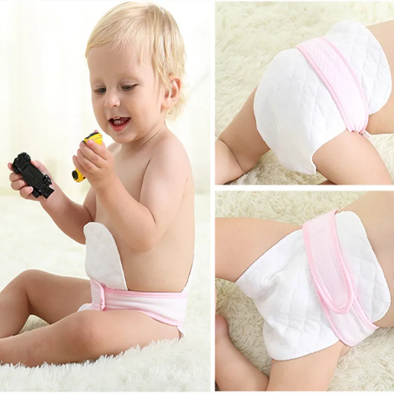10-Pack Baby Diapers Three-Ply Cotton Reusable Diaper Pad Inserts Eco-Friendly for Newborns |