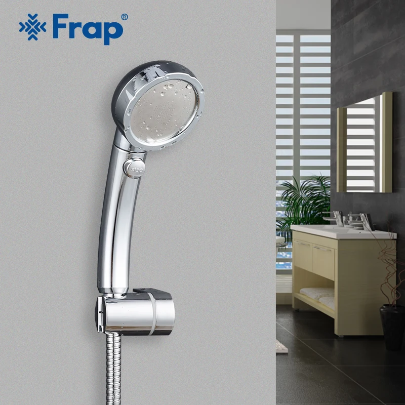 

Frap ABS plastic Round Hand Shower Rain Spray Water Saving Shower Faucet Head Rainfall Bathroom Accessories Y025