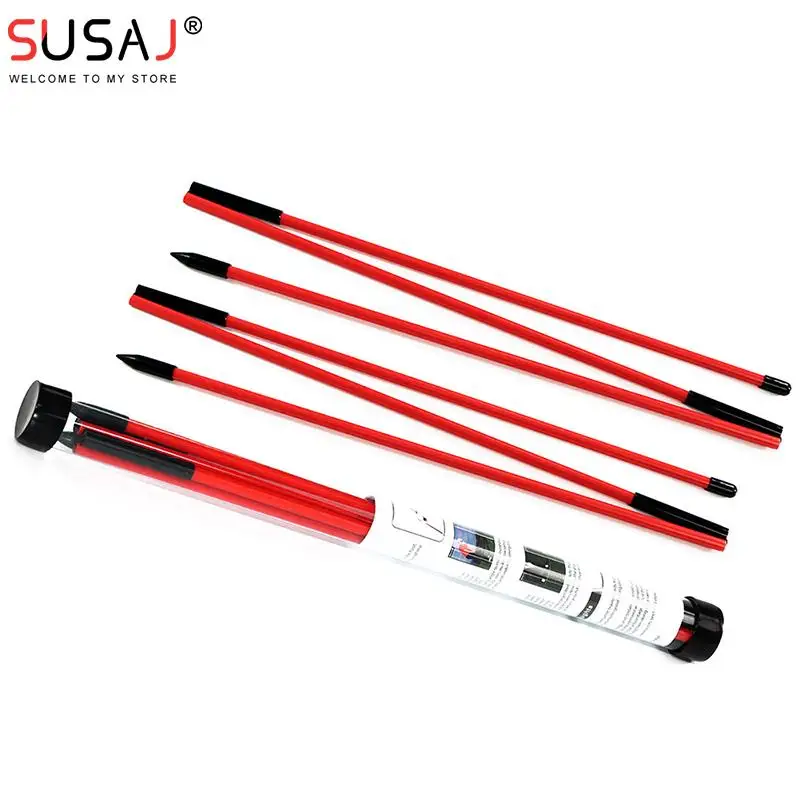 

2pcs Golf Alignment Sticks Posture Corrector Golf Training Aid Collapsible Golf Practice Rods For Aiming Putting Full Swing