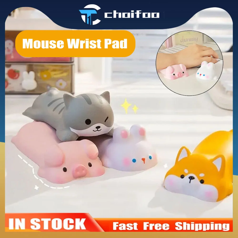 

New Cute Wrist Rest Support For Mouse Pad Computer Laptop Arm Rest Mouse Pad For Desk Ergonomic Kawaii Slow Rising Squishy Toys
