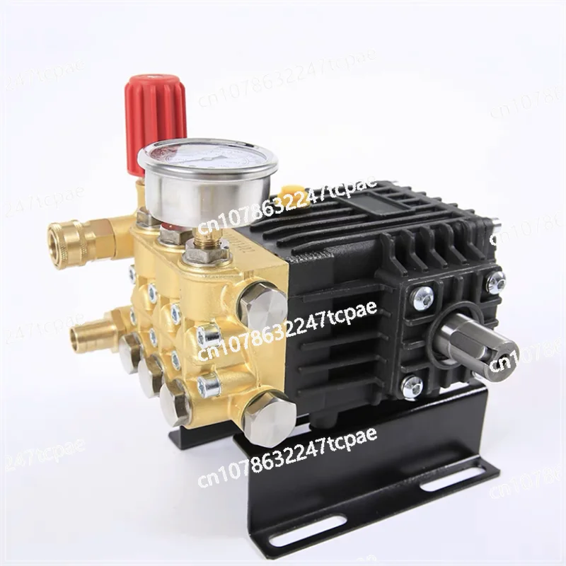 High pressure washer brass triplex plunger pump 100-300bar 15-18LPM suitablefor electric motor gasoline engine diesel