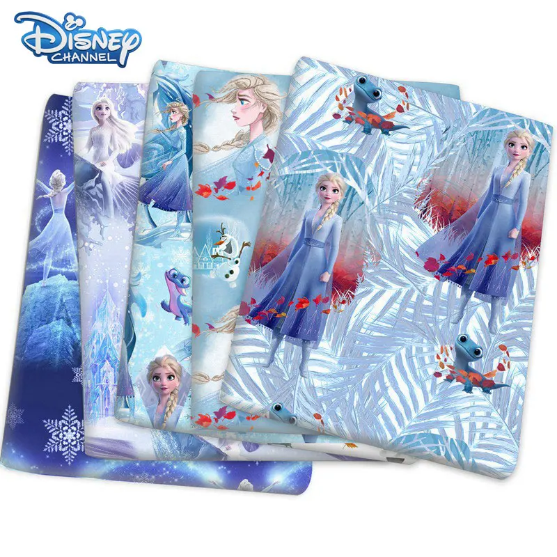 

Disney Frozen Fabric For Sewing Accessories Cloth Print Patchwork Fabric For Needlework Dolls Clothing Dress Sewing Fabrics