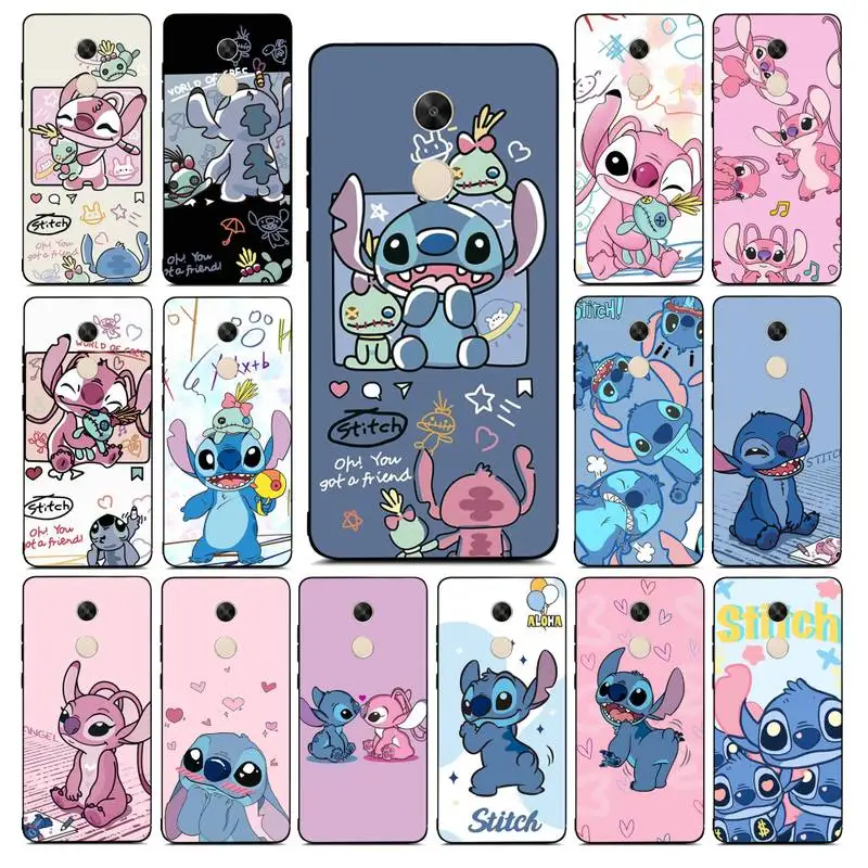 

Disney Stitch Phone Case for Redmi Note 8 7 9 4 6 pro max T X 5A 3 10 lite pro