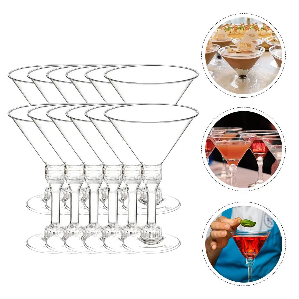

Cups Cocktailwineparty Mini Wooden Spoons Martini Jars Champagne Disposable Glasses Syrup Drink Set Clear