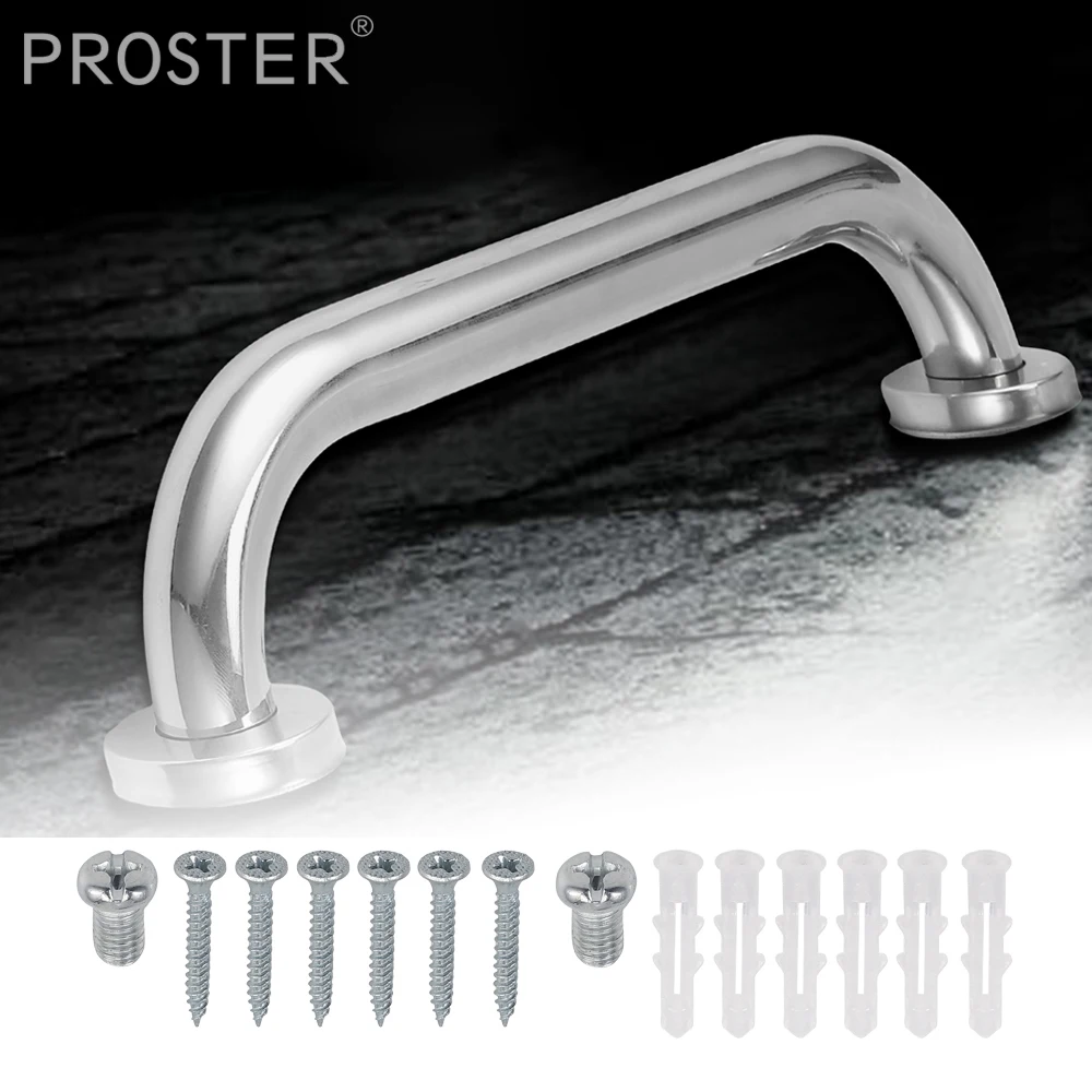 

PROSTER Bathroom Shower Grab Bar Bath Wall Grip Handle Towel Rail Stainless Steel Anti-Slip Grab Bar with Screw Home Improvement