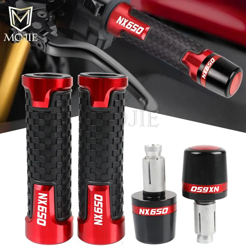 

For Honda NX650 DOMINATOR NX650J-X 1988-1999 1998 1997 Universal Motorcycle 7/8" 22mm Handlebar Ends Grips Cap Plug Slide Cover