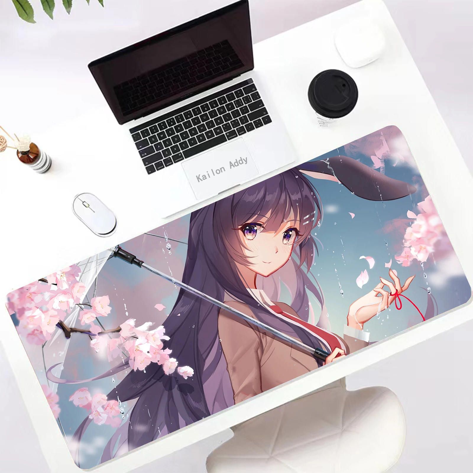 Волшебные коврики для мыши Bunny Girl Sakurajima Kawaii игровой ПК манга компьютерный коврик