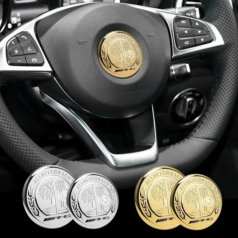 1 шт. 52 мм 58 наклейка на руль автомобиля салон для Mercedes Benz AMG W212 W213 W205 W177 V177 W247 W176 GLA GLC