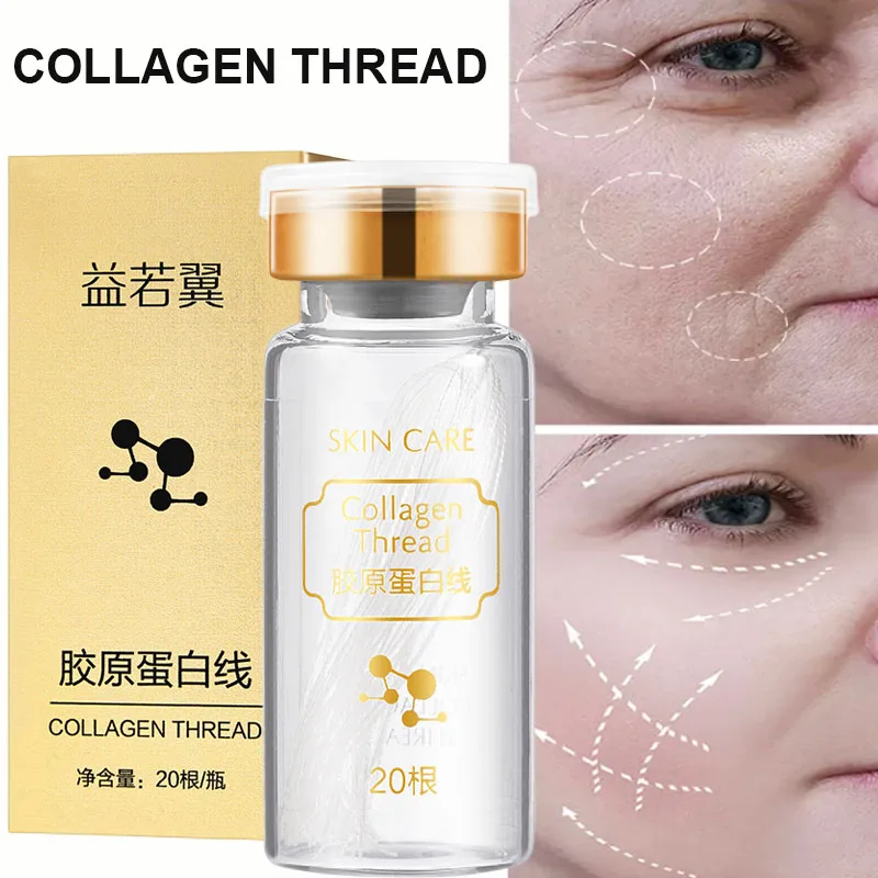 

Instant Lift Collagen Protein Thread Wrinkle Removal Face Products Absorbable Firm Silk Fibroin Line Anti-aging Face Skin Care