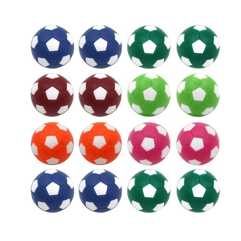 

Hot Set Of 16 Table Soccer Foosballs Replacement Balls, Mini Colorful 32Mm Tabletop Game Ball