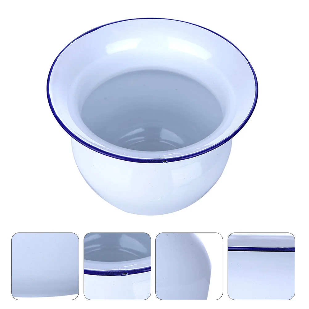 

Urinal Pot Portable Chamber Bottle Urine Bucket Spittoon Flower Enamel Emergency Container Pee Travel Pots Potty Bedpan Metal