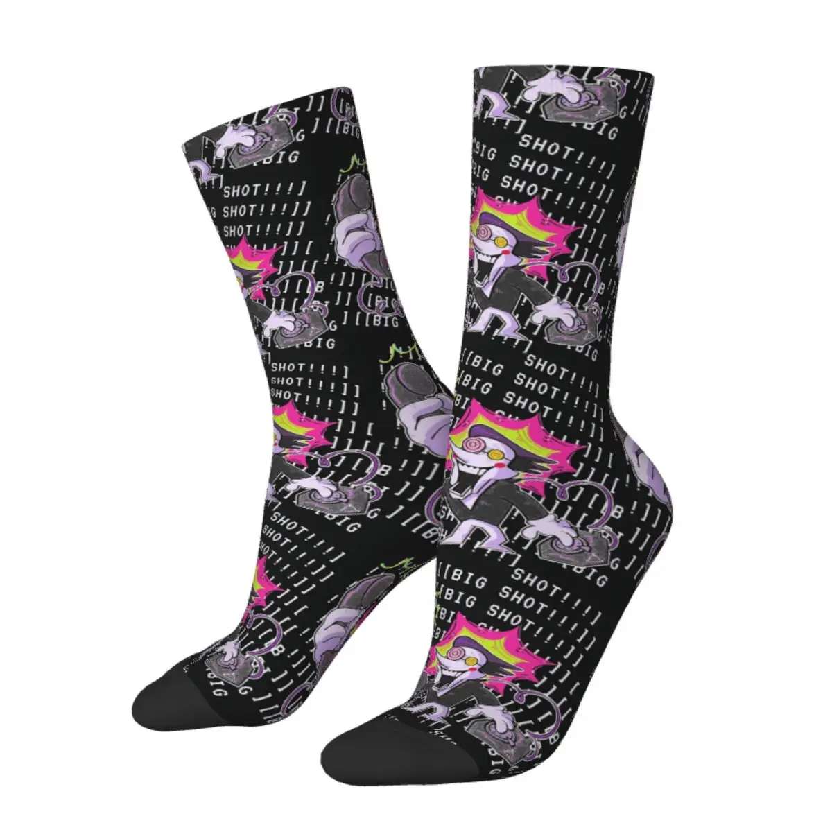 

Hip Hop Retro Cool Crazy Men's Socks Unisex Deltarune Game Kris Susie Ralsei Game Harajuku Pattern Printed Funny Novelty Sock