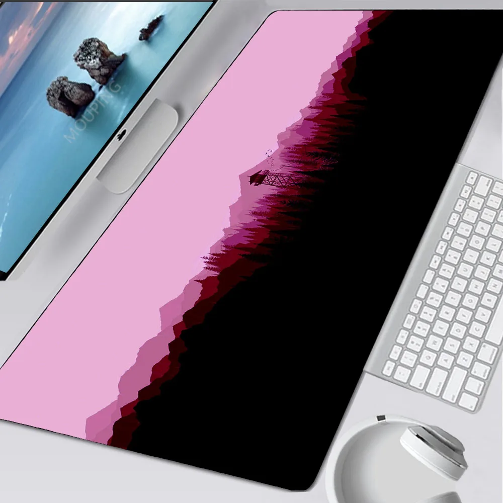 Простой ландшафтный Коврик для мыши 80x30 Xxl Настольный коврик с замком настольный