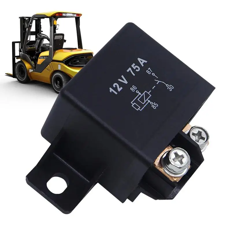 

Starting Relay 12V 75A Power Car Automotive Relay Big Heavy High Current Load Duty Start Relay For Car Modification