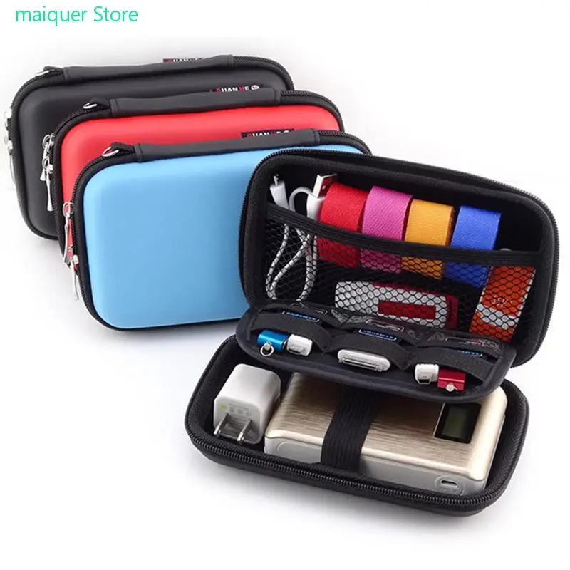 

15.5x9x4cm Mobile Hard Storage Box Organizer Ear Cup Disk Drive Storage Container Electronic Parts Earphone Storage Box