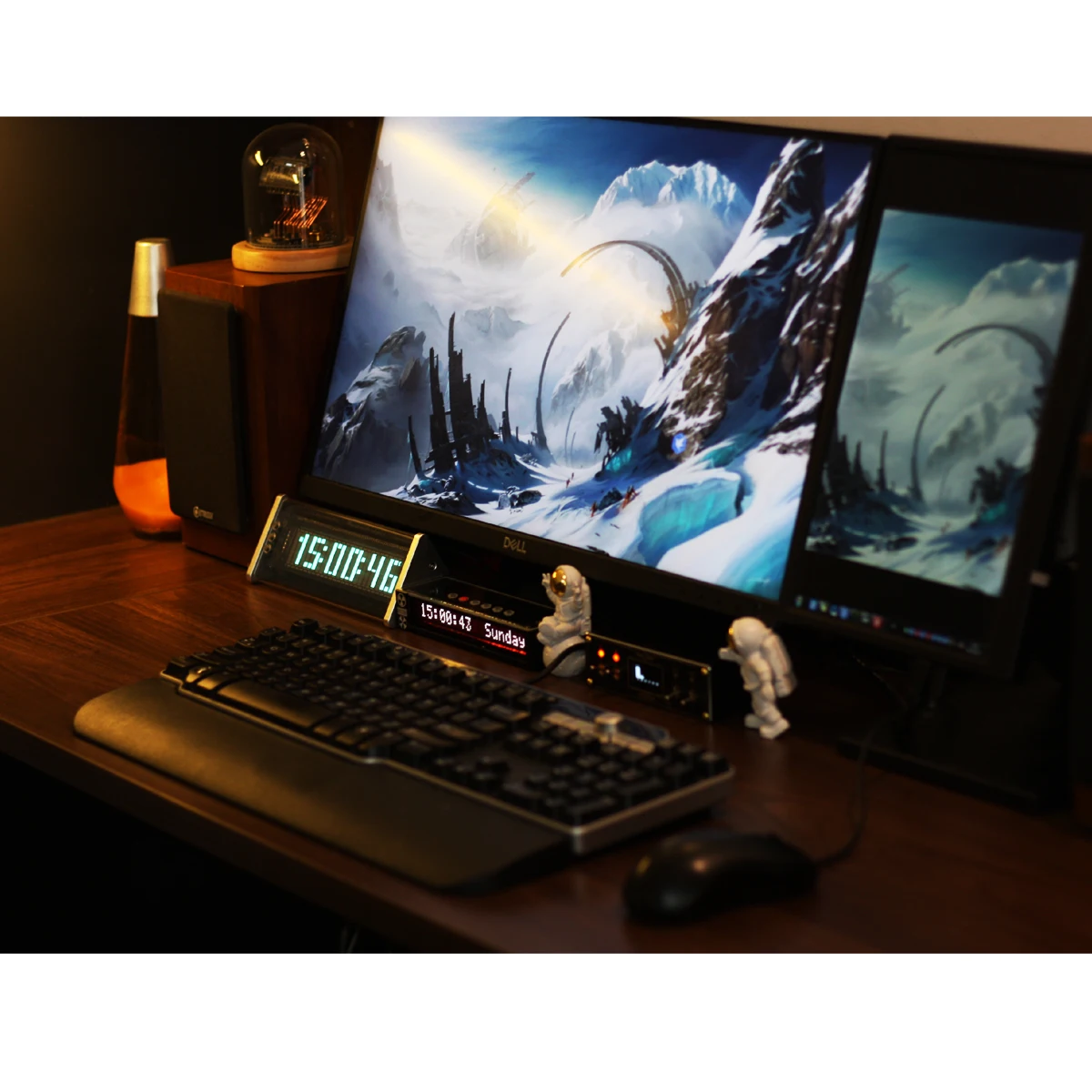 Ретро-часы с дисплеем VFD + музыкальный спектрометр приемник Bluetooth 5 0 2-канальный