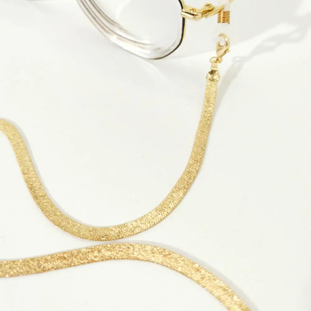 Модное Длинное Ожерелье со звездами плоская цепочка для очков блогеров с