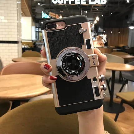 Emily in Paris 3D Retro Camera Case For iPhone 14 ProMax 13 12 11 Pro Max X XR XS Max 7 8 Plus Lanyard Camera Shockproof Cover