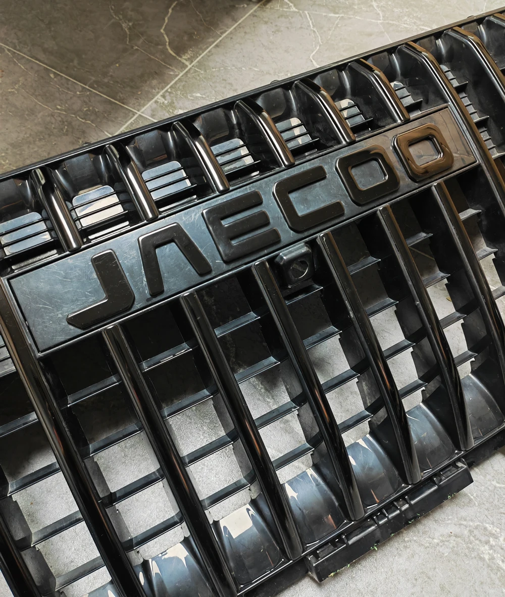 

Для Jaecoo5 J5 2024-2026: Накладка на решетку радиатора из нержавеющей стали, глянцевая черная, с логотипом