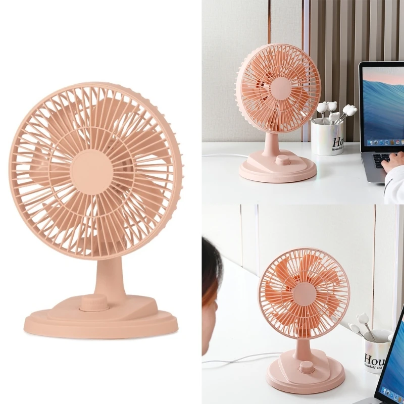 

USB Desk Fan Portable Desktop Table Cooling Fan Strong Wind & Ultra-Quiet Air Cooling Fan Indoor Outdoor Summer Gift F19E