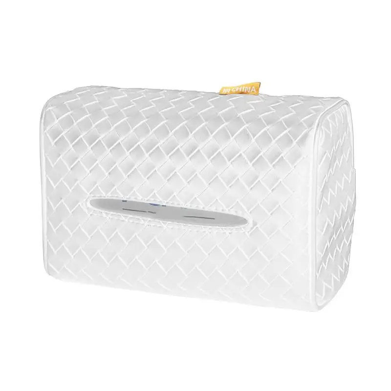 

PU Leather Car Tissue Box Auto Tissue Box Holder Auto Interior Storage Box Decoration Car Accessories