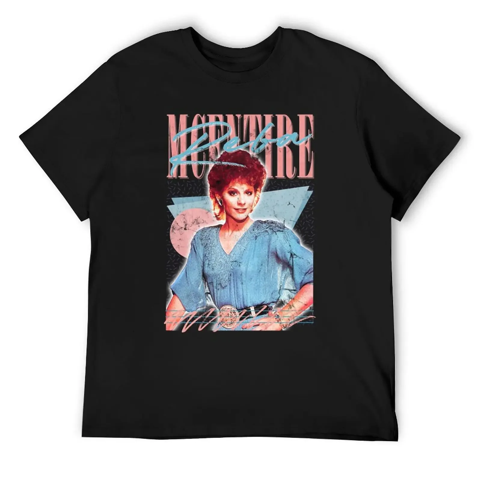 Rebá McEntire // Vintáge Fdired 80s Style Fán Design T-Shirt тяжелые летние топы милые футболки для мужчин