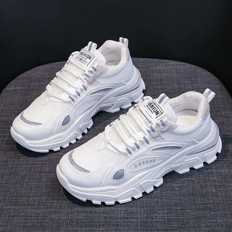 Spring 2023 new popular breathable sports versatile small white shoes casual flat shoes