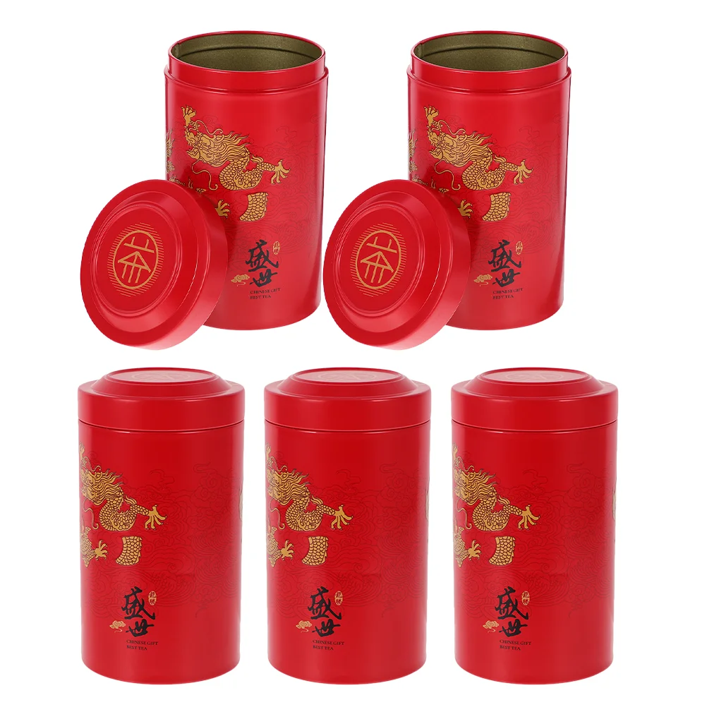 5 шт. коробки для хранения чая кофейных зерен банки свободных железных жестяных