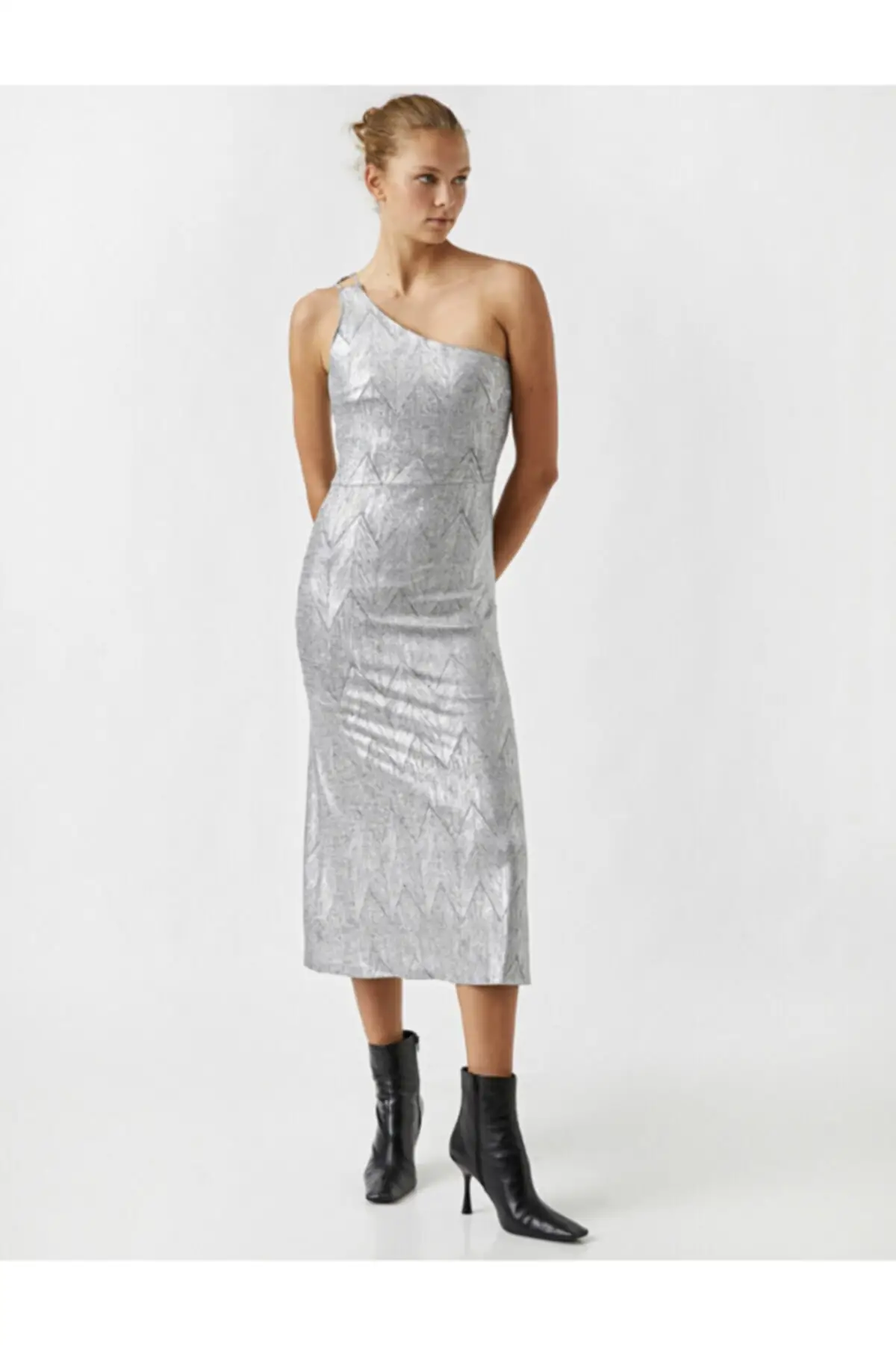 

Women's Dress Partwear Silver Pattern Elegant Fashion Casual Casual Casual Casual Short Sleeve Summer Boho Beach Dress