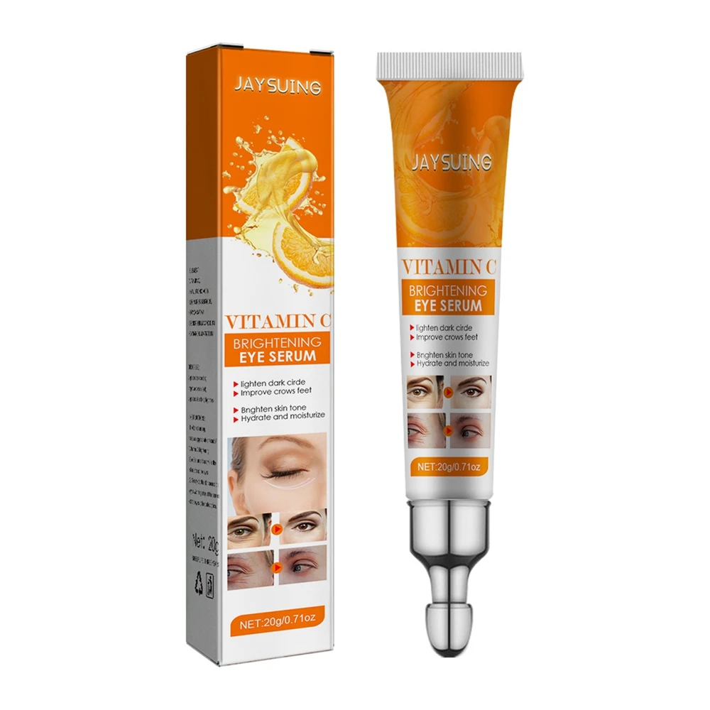 

Vitamin C Eye Cream Anti Dark Circles Eye Bag Wrinkle Lift Serum Firm Moisturizing Whitening Massager Skin Care Beauty Health