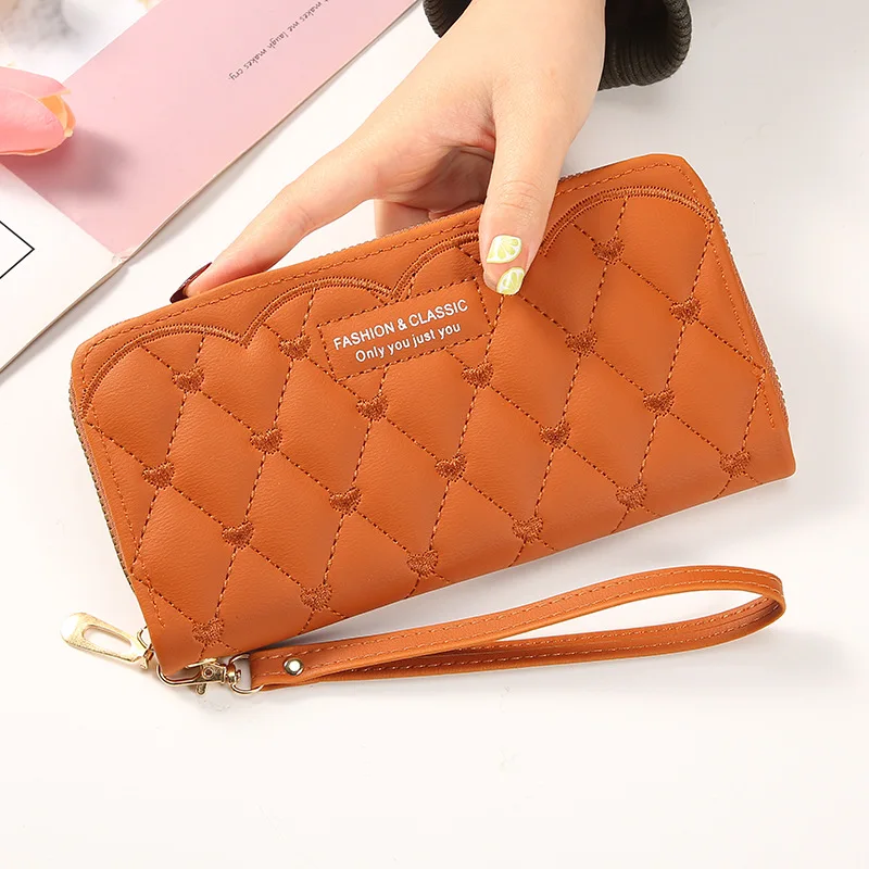 

Women's Wallet Luxury Designer Long Zipper Clutch Wallet Multi-function Coin Purse Card Holder Large Capacity Wallet Phone Bag