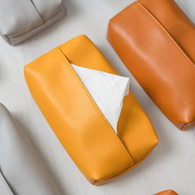 1 х кожаная коробка для салфеток в скандинавском стиле Ins прямоугольная хранения