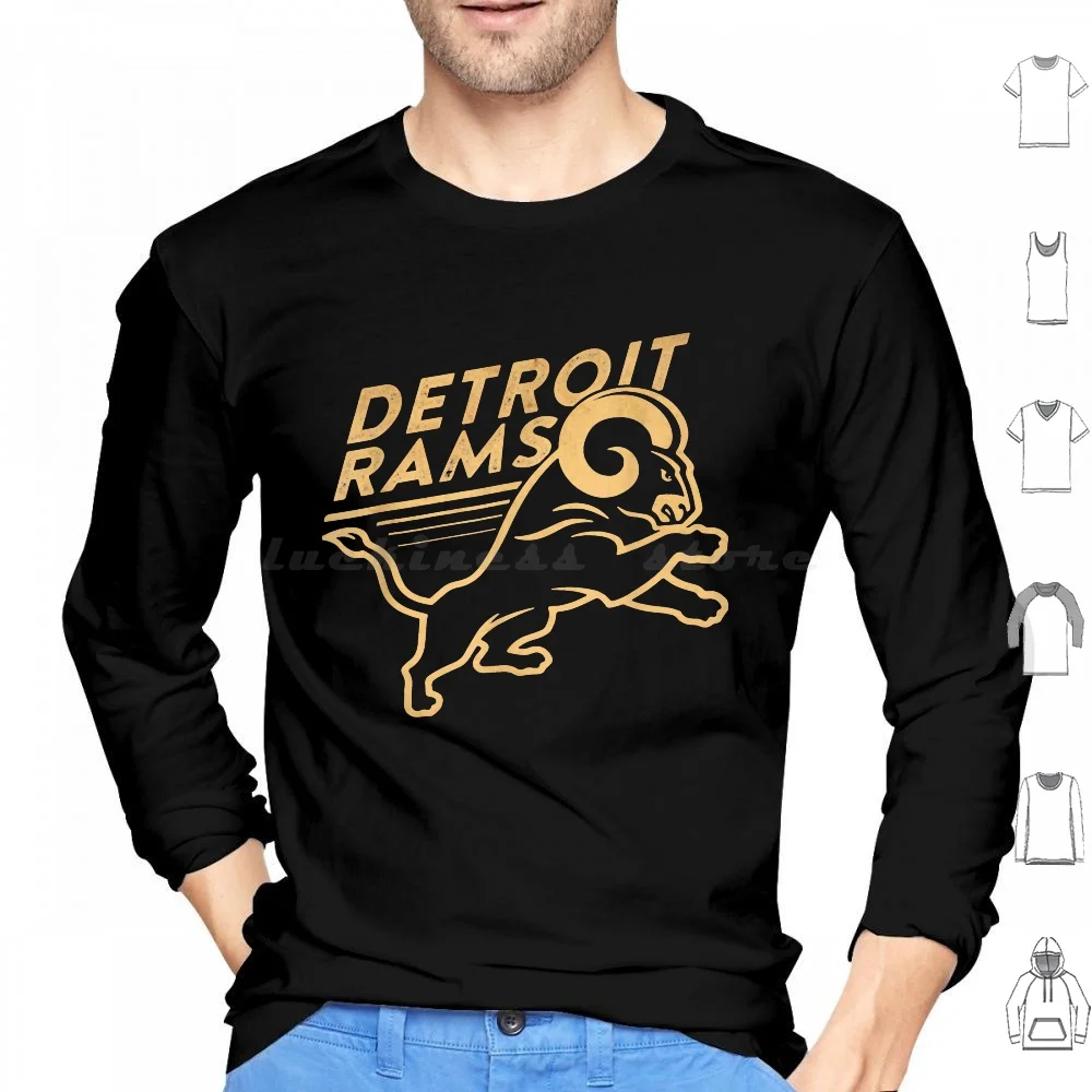 

Thedline Thedline Com Thedetroitline The Detroit Line Rams Lions Hoodie cotton Long Sleeve Thedline Thedline Com
