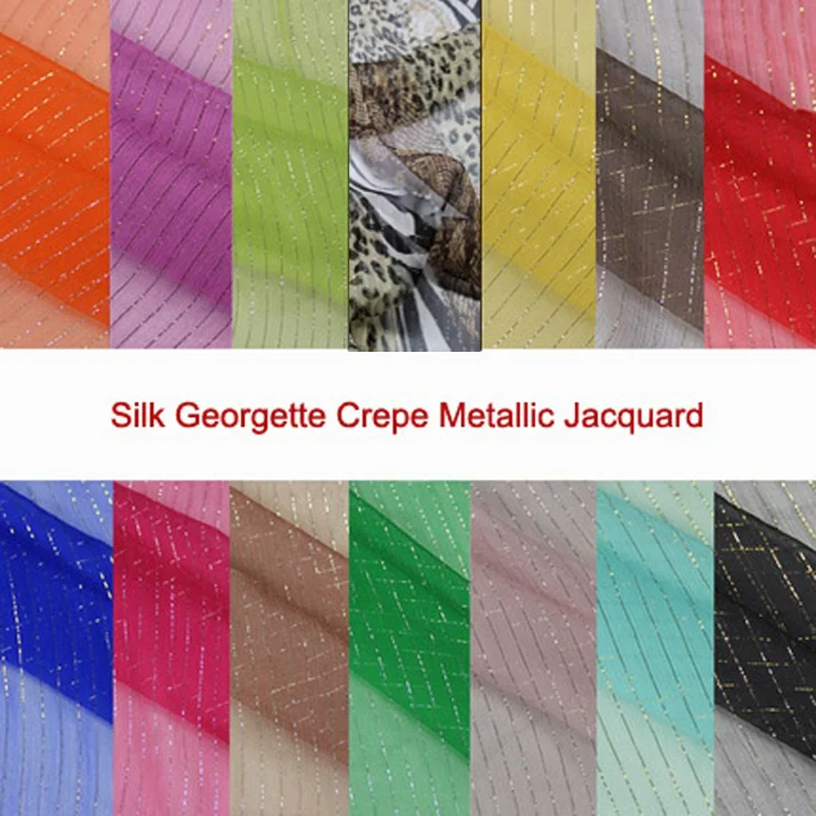 Мерцающая блестящая ткань жаккардовая для платьев