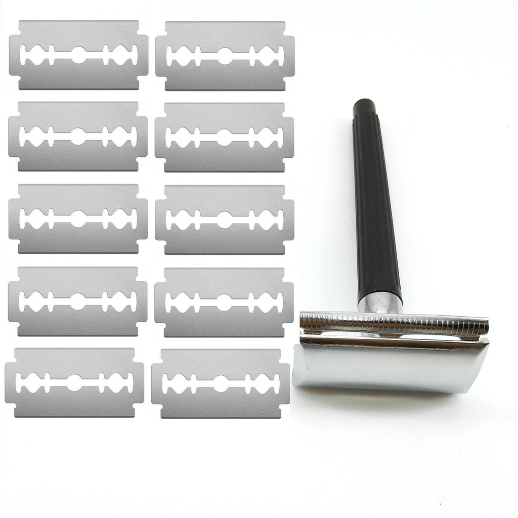 Фото Безопасная бритва с пластиковой ручкой для мужчин дешевое удаление волос и
