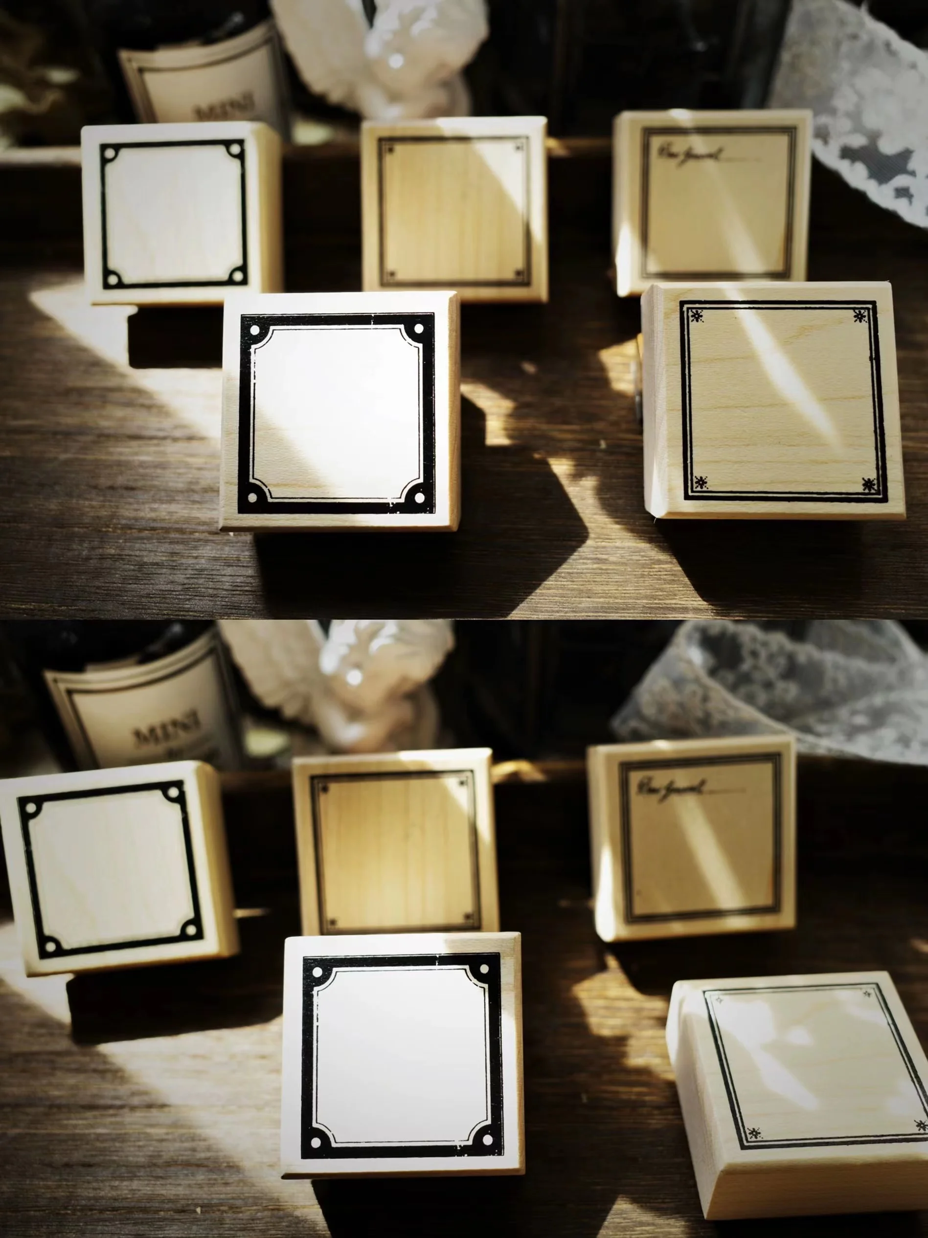 Винтажные рамки для пленки деревянный резиновый штамп сделай сам скрапбукинга