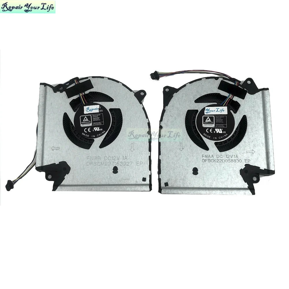 

Laptop CPU GPU Cooling Fans Cooler for ASUS ROG Strix G533ZW G533ZS G733ZW SCAR 15 17 2022 13NR08E0P02011 13NR08Y0T01011 DC12V