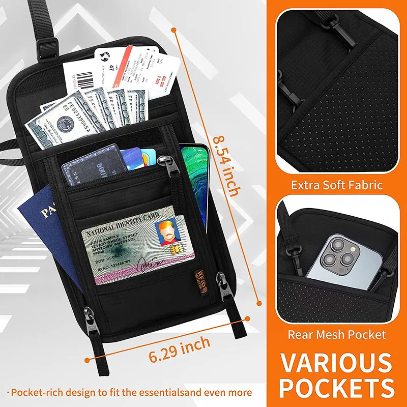 Органайзер для паспорта и кредитных карт с RFID-защитой