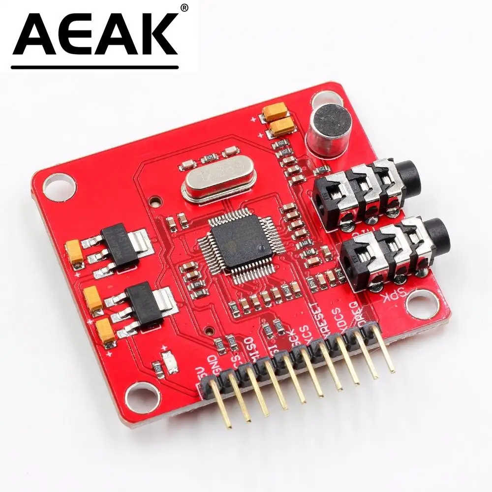 AEAK VS1053 VS1053B модуль MP3 для Arduino UNO коммутационная плата со слотом для SD-карты Ogg запись в режиме реального времени для Arduino UNO