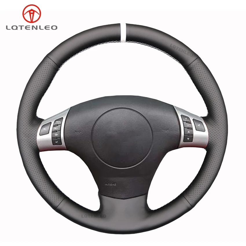 

Оплетка на руль LQTENLEO для Chevrolet Malibu HHR Pontiac G5 G6 Solstice, Opel GT 2006-2012, черная искусственная кожа