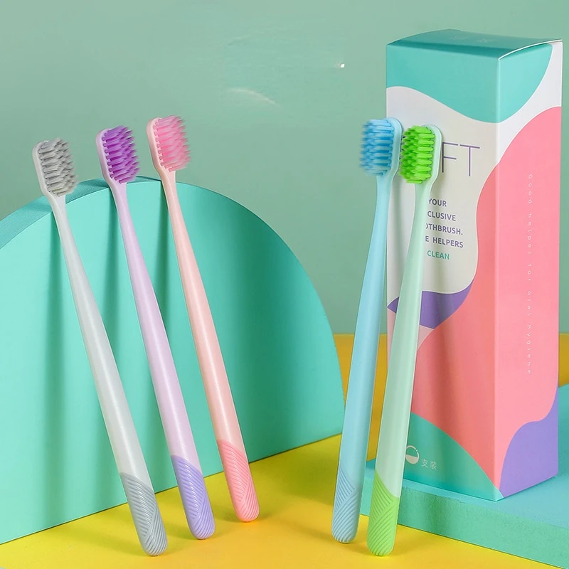 Toothbrush Household Soft Bristle Wholesale Independent Dust Bag A Box of 10 |