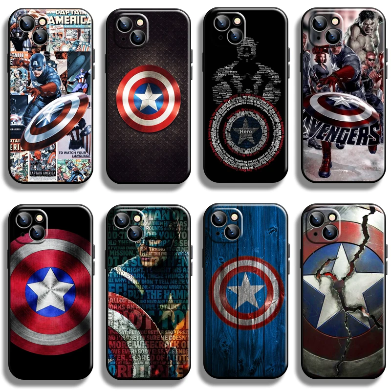 

Avengers Captain America For Apple iPhone 13 12 11 Pro 13 12 Mini X XR XS Max 5 6 6S 7 8 Plus SE2020 Phone Case Back