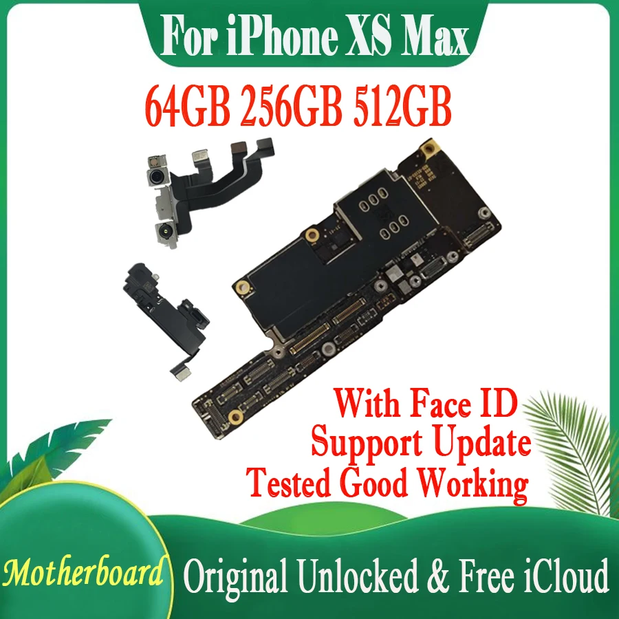 

Материнская плата Free icloud для iPhone XS MAX без Face ID 64 Гб 256 ГБ 512 ГБ с чипами 100% оригинальная разблокированная материнская плата